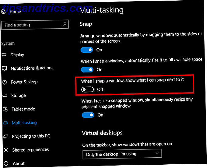 Cómo hacer que ajustar la ventana en Windows 10 sea menos molesto con un ajuste Windows 10 Desactive la configuración de ajuste