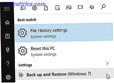 Windows 10 Δημιουργία αντιγράφων ασφαλείας αναζήτησης