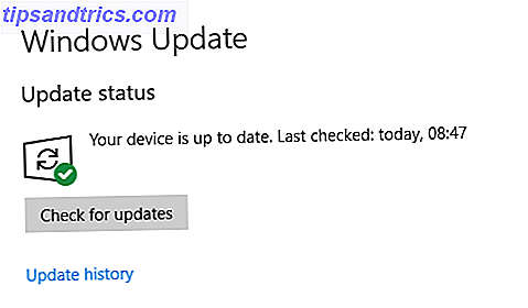 Windows 10 opdateringsstatus
