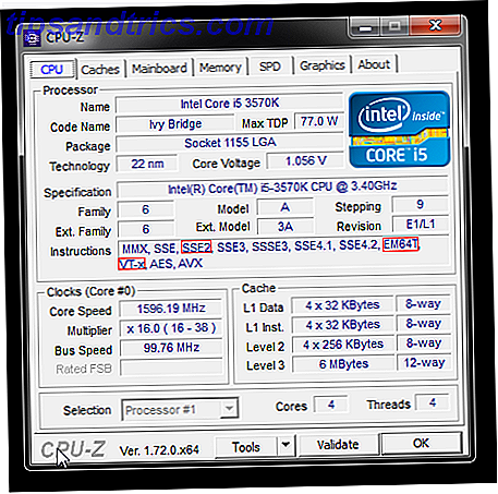 Instrucciones del sistema CPU-Z para la instalación de Windows 10