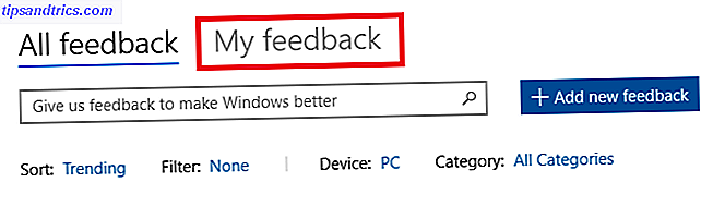 windows 10 feedback hub τα σχόλιά μου