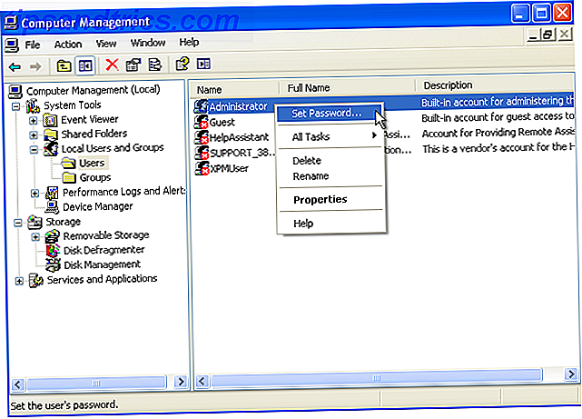 5 consejos para restablecer la contraseña de administrador en Windows XP Cambio de contraseña de cuenta de usuario de Windows XP