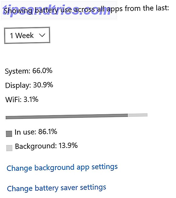 Windows 10 Μπαταρία Χρησιμοποιήστε 1 εβδομάδα