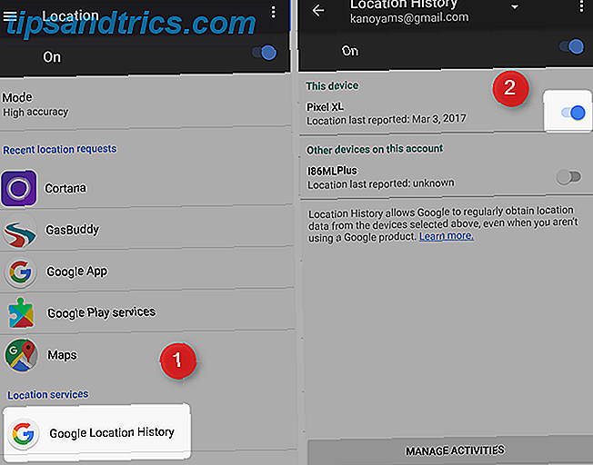 7 Services Google gratuits qui vous coûtent la vie de la batterie et la confidentialité désactivent l'historique des positions google maps