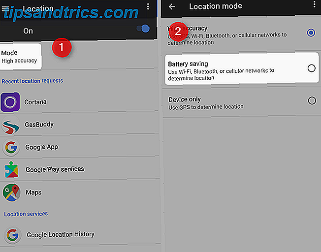 7 services Google gratuits qui vous coûtent la vie de la batterie et la vie privée permettent le mode économie de batterie google maps location
