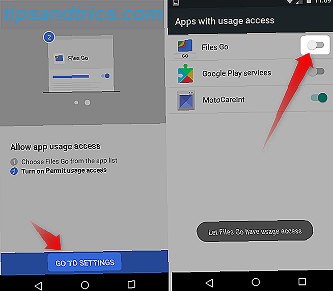Fichiers Android Go Accès à l'utilisation
