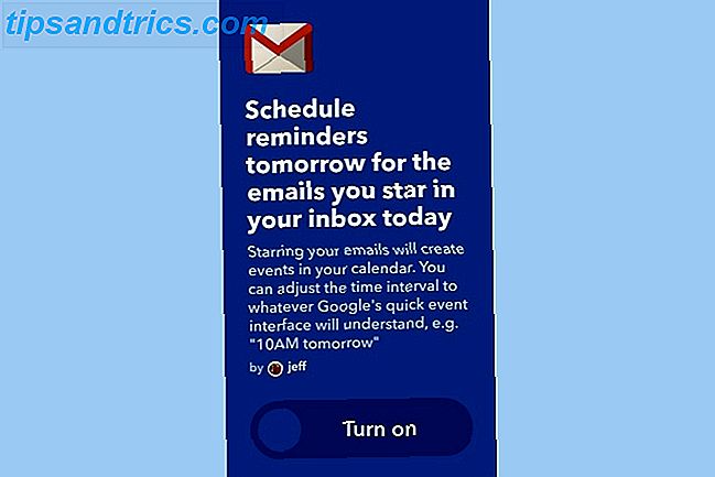 iftttt gmail markierte E-Mail Kalender Erinnerungen