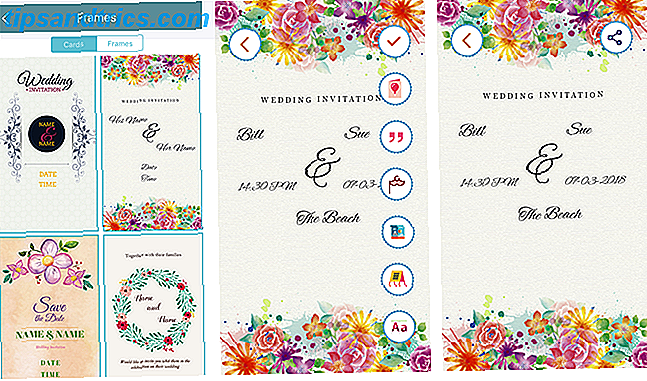 Crie seus próprios convites de casamento com convites de casamento cartões Cruise Infotech maker mobile app
