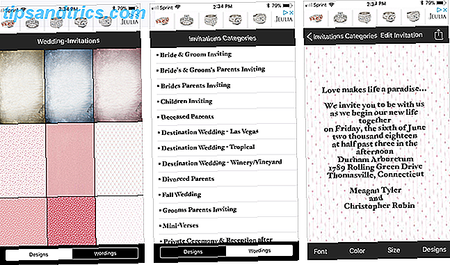Crie seus próprios convites de casamento com o aplicativo móvel de convites de casamento