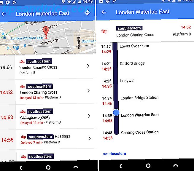 google maps android tiempos de tren