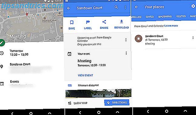 google maps android calendrier Intégration de gmail