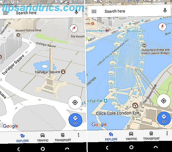 cartes google android vue 3D