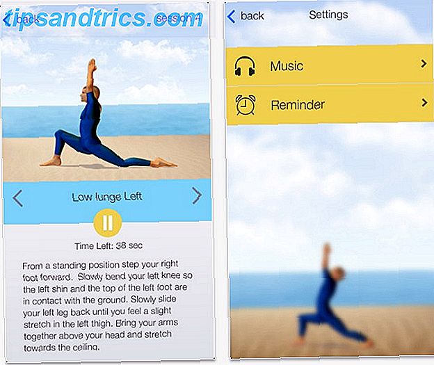 aplicación de yoga de cinco minutos