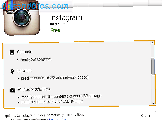 Instagram-Android-Permissões