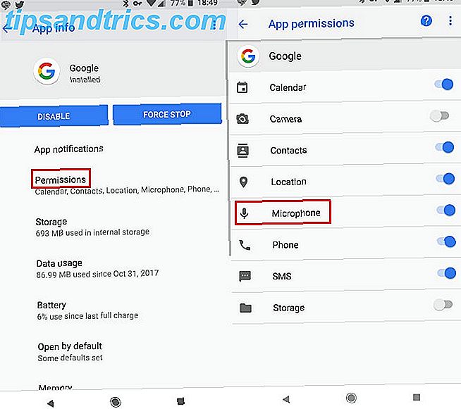 Comment bloquer Google de l'écoute sur Android Désactiver l'accès au microphone Google App
