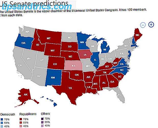 Predicciones del Senado Bing en los Estados Unidos