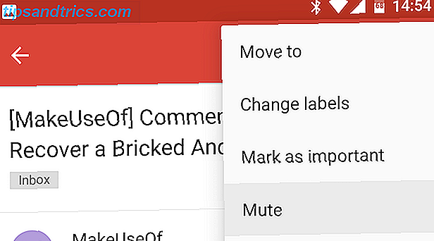 Android Gmail Mute-samtaler