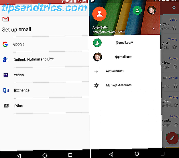 Android Gmail Tilføj andre postkonti