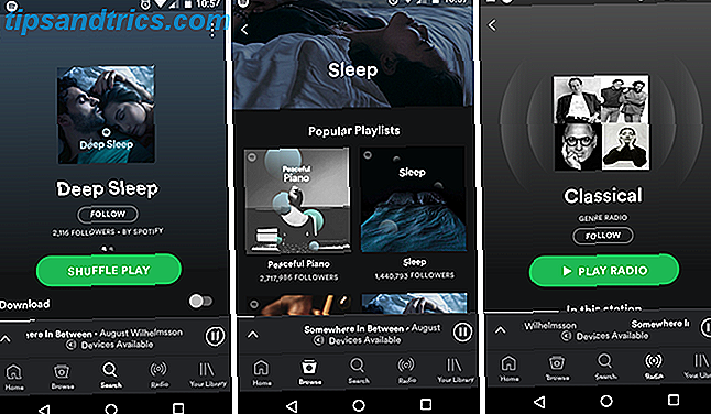 10 Android-apps die u helpen in slaap te vallen Sneller Android-app spotify
