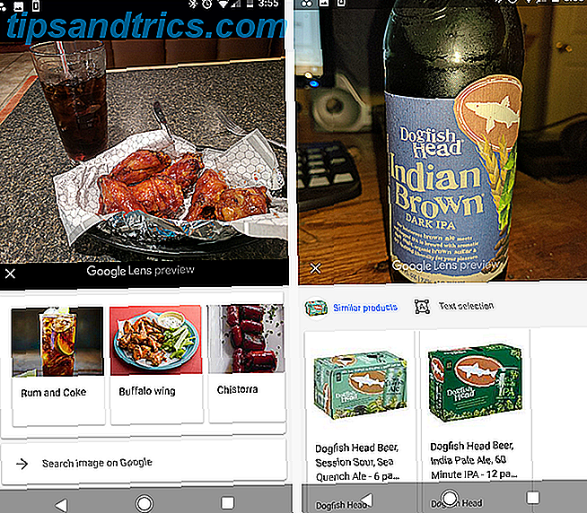 Google Lens identifiserer mat og drikke