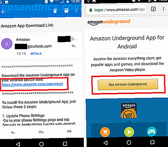 Sådan installeres Amazon Appstore på Android Amazon Appstore e-mail download 571x500