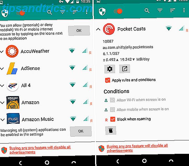 4 formas de reducir el uso de datos de Internet móvil con las aplicaciones de Android netguard