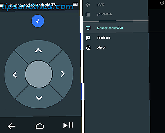 control remoto de la aplicación de televisión Android