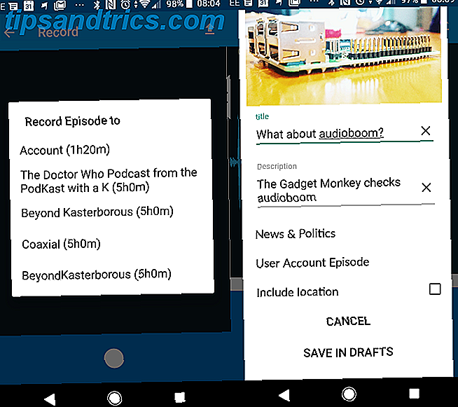 App Podcasting Android d'Audioboom