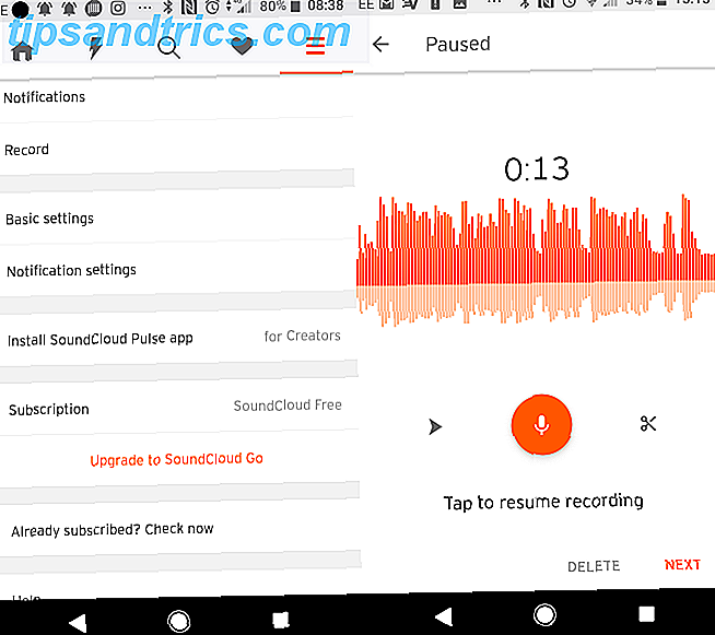 SoundCloud Android Podcasting-app
