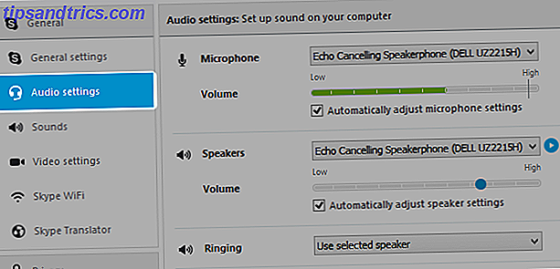 skype audio vindue