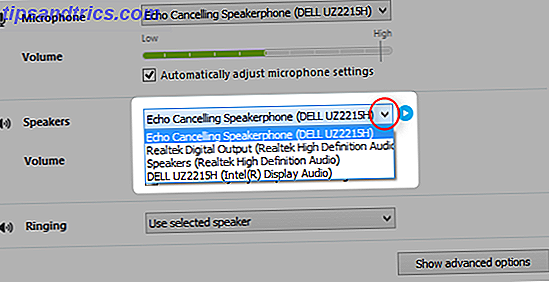 skype audio en luidsprekers