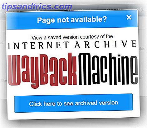 Wayback Machine Chrome forlengelse