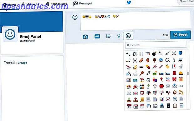 Extensão do Twitter do Chrome EmojiPanel