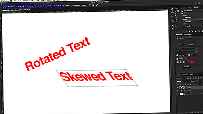 trabajando con texto en photoshop - photoshop skew rotate