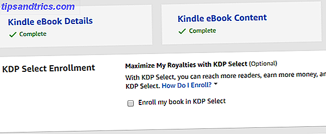 Escolhendo KDP ou KDP selecione para um ebook