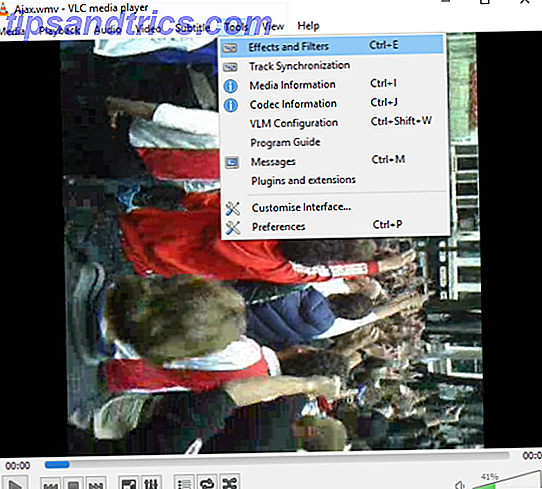 Sådan roteres videofiler på din Mac og pc vlc effekter filtre 554x500