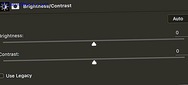 Capture d'écran des curseurs de réglage de la luminosité et du contraste