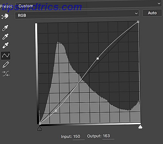 Curves Aanpassingsschuifregelaars na Screenshot