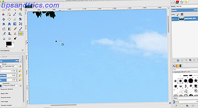 Verwenden von GIMPs Werkzeug "Heal" zum Reparieren eines Fotos