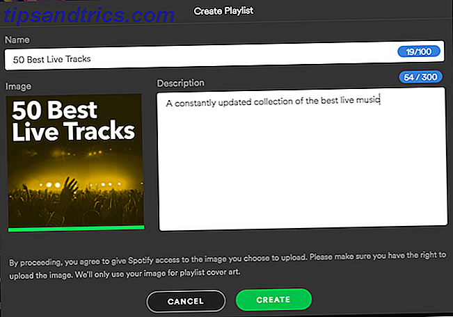 Spotify Créer une playlist