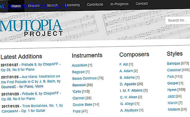 Top 7 Seiten zum Finden und Drucken von Free Sheet Music Mutopia-Projekt 670x413