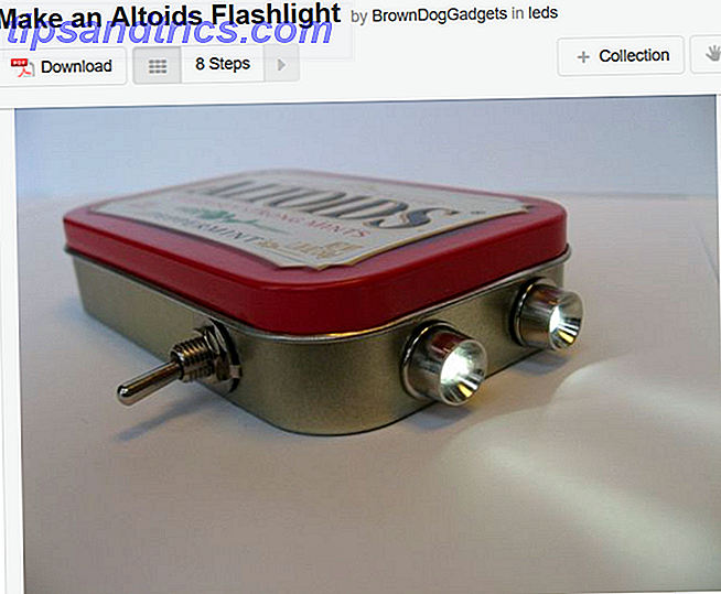 Idées de projets d'artisanat led simples altoids lampe de poche