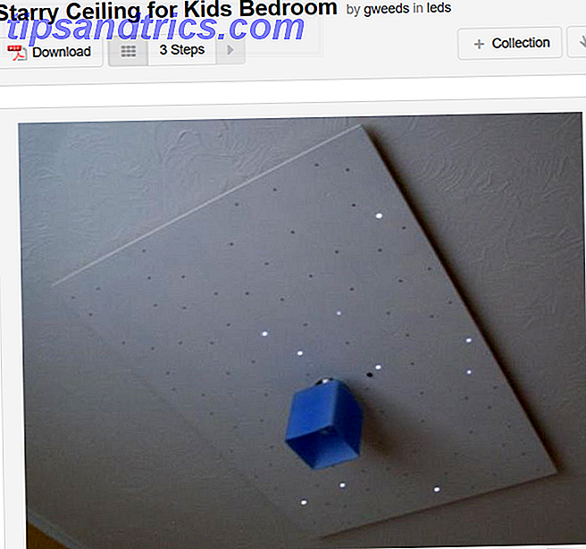 eenvoudige led craft project ideeën sterrenhemel plafond