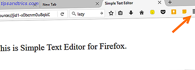 Firefox enkel tekstredigerer