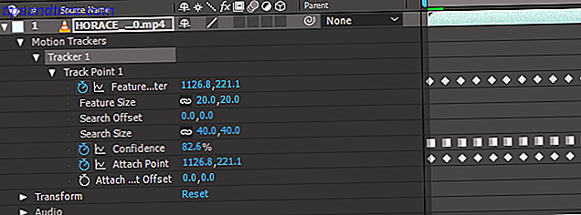 Cómo mover el texto de la pista en los fotogramas clave del seguidor de Adobe After Effects