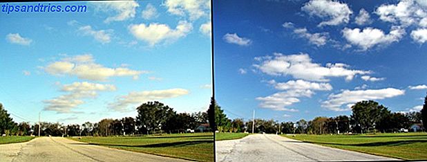 Exemple d'effet de photographie de filtre polarisant