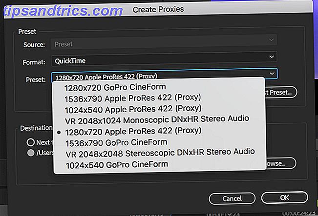 Adobe Premiere Pro conseils - paramètres de proxy