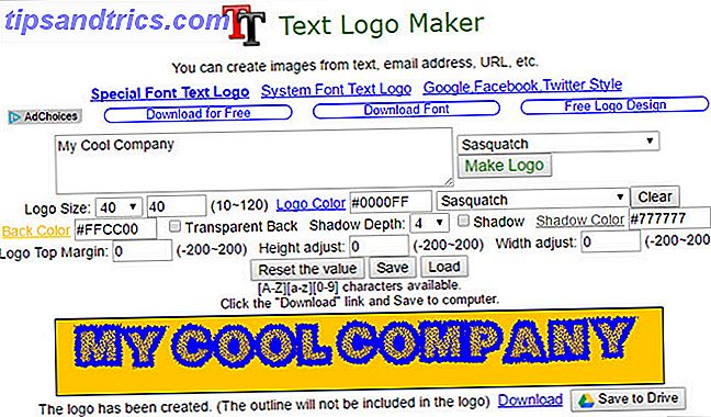 Text Logo Maker Chrome App