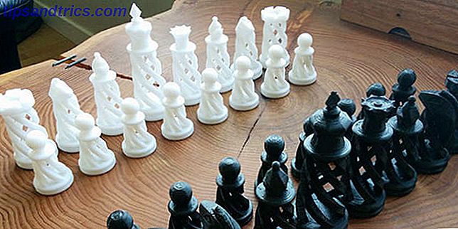Juego de ajedrez en espiral impreso en 3D