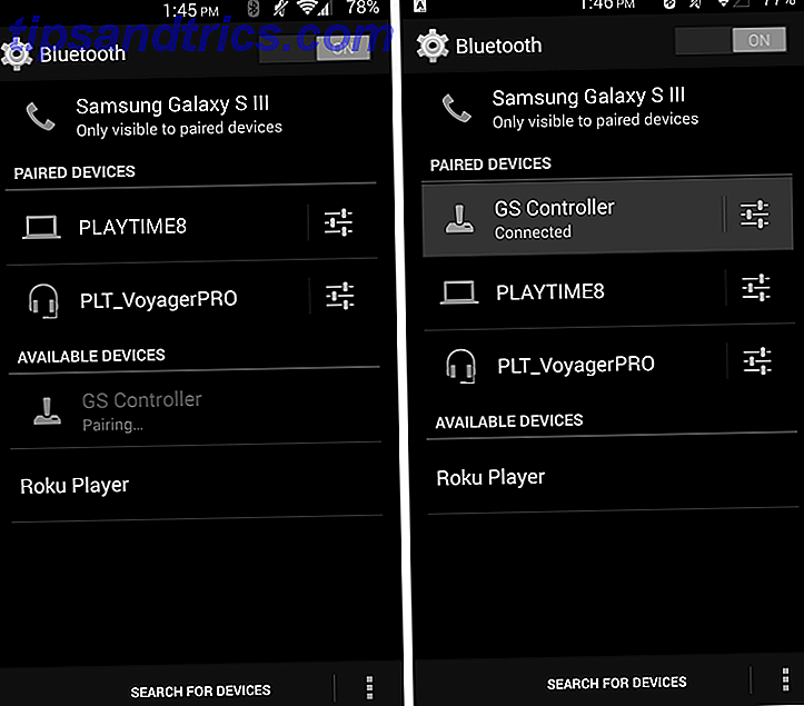 Wie man eine Retro-Spielkonsole aus einem alten Android-Gerät-Paar Bluetooth-Controller Android machen